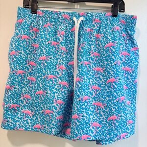 Chubbies XL Flamingo Print Swim Trunks Elastic‎ Waist Athletic Shorts